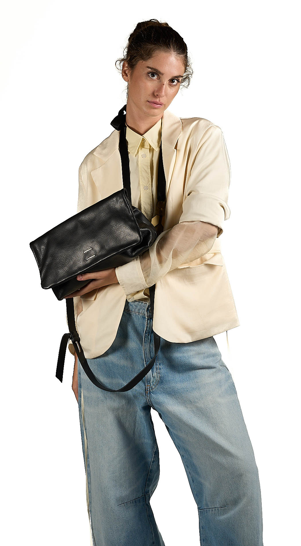 daniele basta leather and silver bags - WEARING